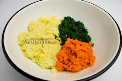 Пшённые котлеты с морковью и шпинатом