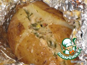 Запеченный картофель &laquo;Чесночно-сырный&raquo;