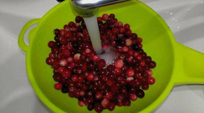 Клюква с сахаром на зиму без варки