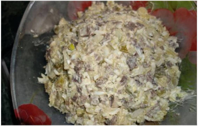Салат &laquo;Гнездо глухаря&raquo; классический