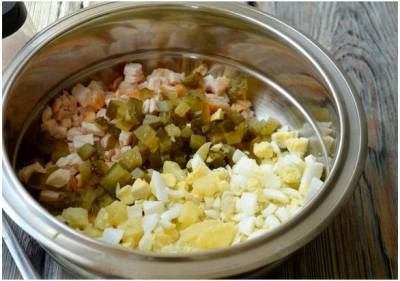 Салат &laquo;Гнездо глухаря&raquo; классический