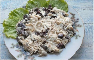 Салат &laquo;Гнездо глухаря&raquo; классический