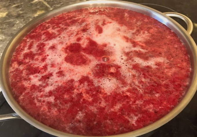Морс из замороженной клюквы